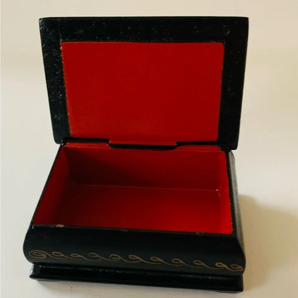 Wooden hand painted box